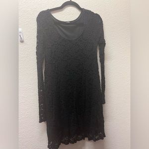 Black lace dress